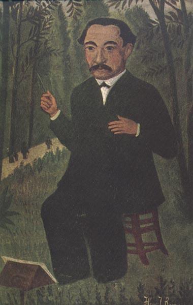 Henri Rousseau Henri Rousseau as Orchestra Conductor Norge oil painting art